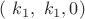 $(\ k_1, \ k_1, 0)$