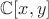 $\mathbb{C}[x,y]$