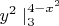 ${y^2}\left \right|_3^{4-x^2}$