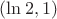 $(\ln 2,1)$