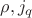 $\rho, j_{q}$