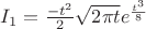 $I_1=\frac{ -t^2 }{ 2 } \sqrt{2 \pi t} e^{\frac{ t^3 }{ 8 }}$