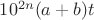 ${10^{2n}}(a+b)t $