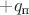 $+q_\text{п}$