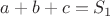 $a+b+c=S_1$