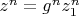 $z^n=g^nz_1^n$