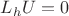 $L_h U = 0$ $L_h U = 0$
