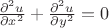 $\frac{\partial^2 u}{\partial x^2}+\frac{\partial^2 u}{\partial y^2}=0$