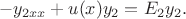 $$-y_{2xx}+u(x)y_2=E_2y_2.$$