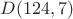 $D(124,7)$