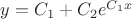 $y=C_1+C_2e^{C_1x}$