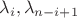 $\lambda_i,\lambda_{n-i+1}$