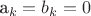 a_k=b_k=0