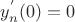 $y_n^{'}(0)=0$