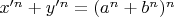 $x'^n+y'^n=(a^n+b^n)^n$