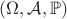 $ (\Omega, \mathcal{A}, \mathbb{P})$