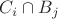 $C_i \cap B_j$