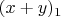 $(x+y)_1$