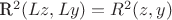 R^2(Lz,Ly)=R^2(z,y)
