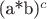(a*b)^c
