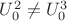 $U_0^2\neq U_0^3$