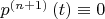 ${{p}^{\left( n+1 \right)}}\left( t \right)\equiv 0$