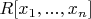 $R[x_1,...,x_n]$