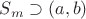$S_{m}\supset(a,b)$