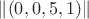 $\|(0,0,5,1)\|$