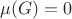 $\mu(G)=0$