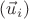 $(\vec u_i)$ $(\vec u_i)$