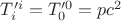 $T'^i_{i}=T'^0_{0}=pc^2$