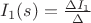 $I_1(s) = \frac{\Delta{I_1}}{\Delta}$