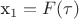 x_1=F(\tau)