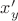 $ x_{y}'$ $ x_{y}'$