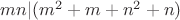 $mn|(m^2+m+n^2+n)$