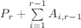 $P_r+ \sum\limits_{i=1}^{r-1}A_{i,r-1}$