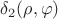 $\delta_2(\rho,\varphi)$