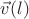 $\vec v(l)$ $\vec v(l)$