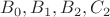 $  B_0, B_1, B_2 , C_2$