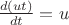 $\frac{d(ut)}{dt}=u$