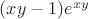 $(xy-1)e^{xy}$ $(xy-1)e^{xy}$
