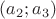 $(a_2;a_3)$