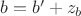 $b = b' + z_b$