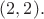 $(2,2).$