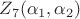 $Z_7 (\alpha_1,\alpha_2)$