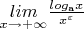 $\underset{x\rightarrow+\infty}{lim}\frac{log_{\text{a}}x}{x^{\varepsilon}}$