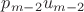 $p_{m-2}u_{m-2}$