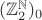 $(\mathbb{Z}_2^{\mathbb N})_0$ $(\mathbb{Z}_2^{\mathbb N})_0$