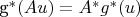 g^*(Au) = A^*g^*(u)